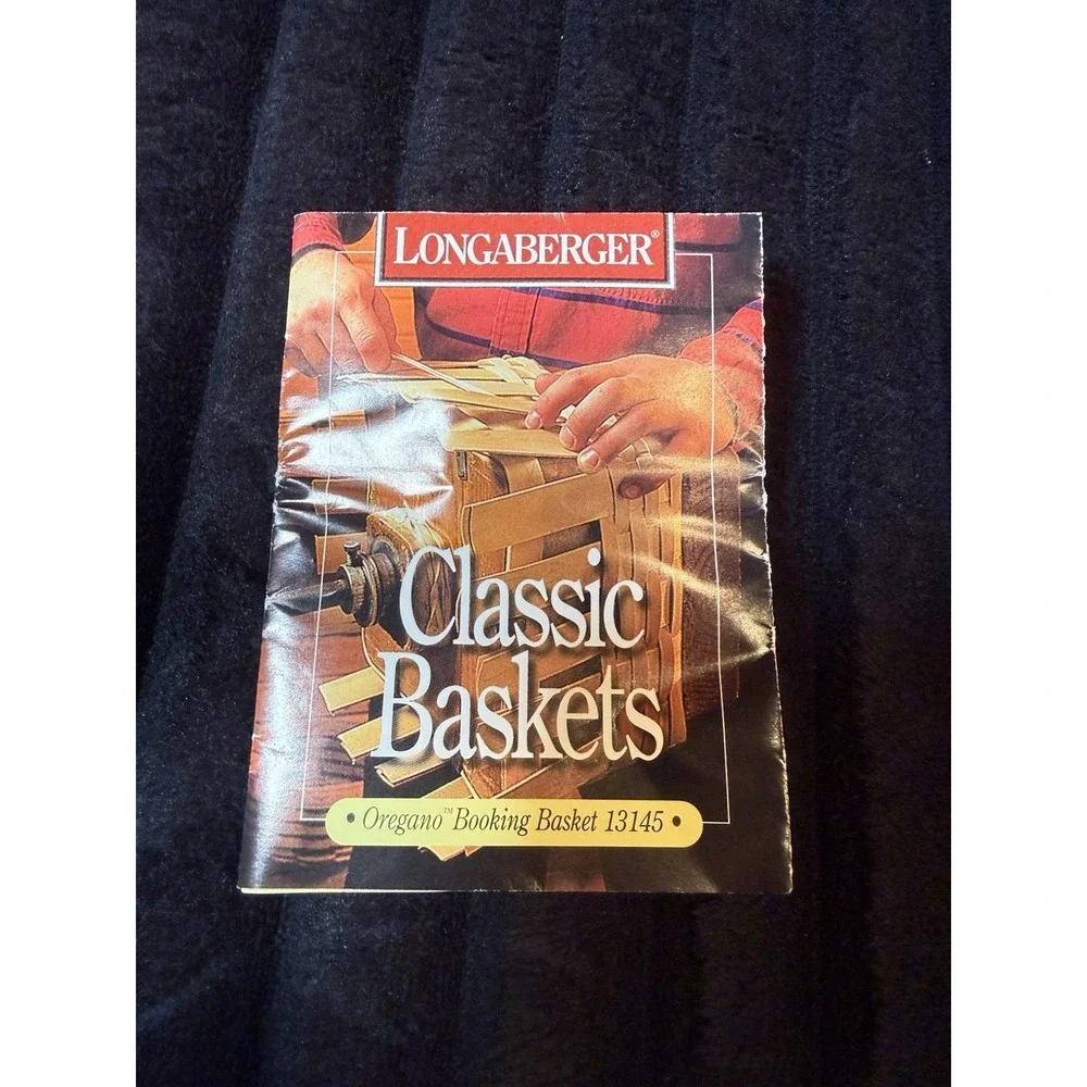 1998 MINI LONGABERGER WALL HANGING / FREE STANDING BASKET W/ PROTECTOR/ Liner